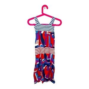 Junior Gaultier Girls Strip and Graphic Print Dress size 8